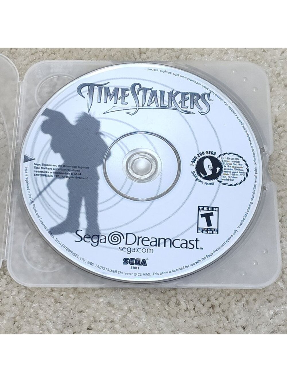 Sega Dreamcast Time Stalkers Disc Only Climax RPG Dungeon Crawler 51011 Tested